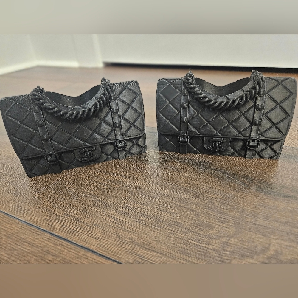 NEW Quilted Bag Purse 3D Printed Pencil Holder Bud Vase Decor